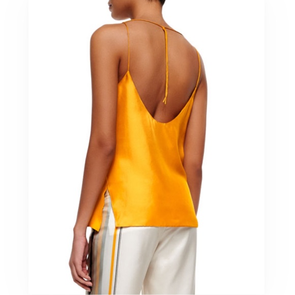 Rag & Bone Cove Sleeveless Silk Scoopback Old Gold Camisole Tank Top MSRP $295 - Picture 8 of 12